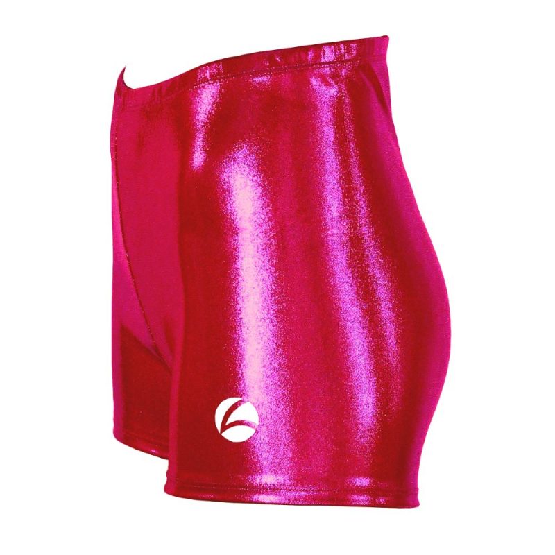 Turnhose SHORTY Shiny Kirschrot